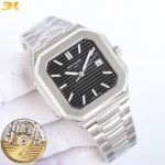 Patek Philippe Cubitus 9015 Movement 316L Steel 45mm Silver Strap Men Watch